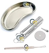 G.S 3 PIECE EAR WAX CLEANING SET, EAR WAX SYRINGE, EAR WAX REMOVER, KIDNEY BOWL