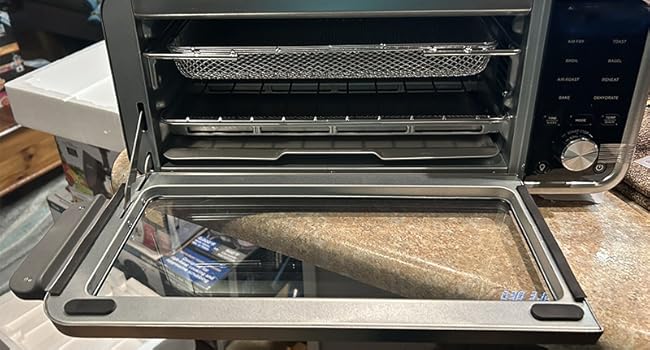 foodi dual heat air fry oven crumb tray, ninja foodi digital pro air fry oven 10-in-1