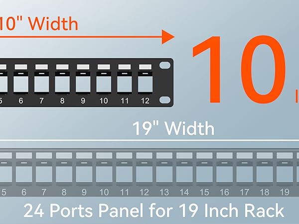 12 port cat6a patch panel