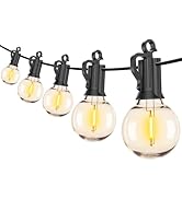 Brightown Led String Lights Outdoor 100Ft Waterproof G40 Patio Lights with 104(4 Spare) Led Shatt...