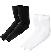 Newbyinn UV Sun Protection Arm Sleeves for Men Women Youth, Tattoo Cover Up, Cooling Compression ...