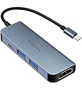 YiKaiEn USB C Hub, 4 Ports USB Type C to HDMI USB 3.0 Type C Port Hub Adapter Compatible with Mac...