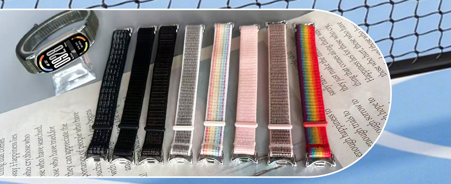 Nylon Sport Band Compatible with Xiaomi Smart Band 10/9/8