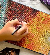 ArtSkills Diamond Painting Kit, Diamond Art Ready to Hang Framed Canvas with Storage and Accessor...