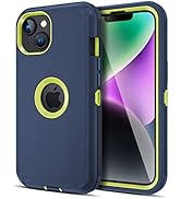 Jiunai for iPhone 14 Plus Case, [Shockproof] [Anti-Dust] [Heavy Duty Protection] Protective Anti ...