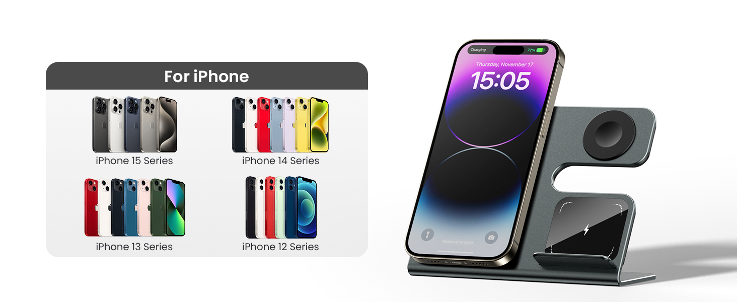 3 in 1 Magnetic Wireless Charging Station