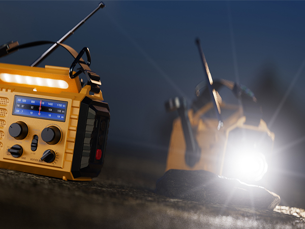 solar radio flashlight cell phone charger