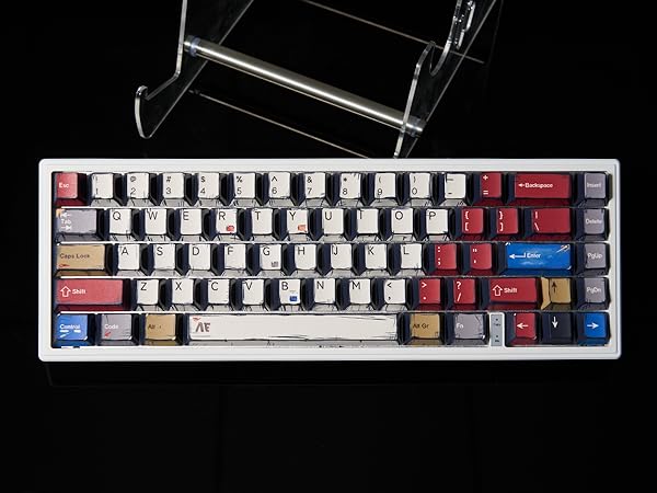 womier Retro PBT Keycaps Set,Manga Theme Custom Keycap 75 100 Percent, Dye-Sub, Cherry Profile