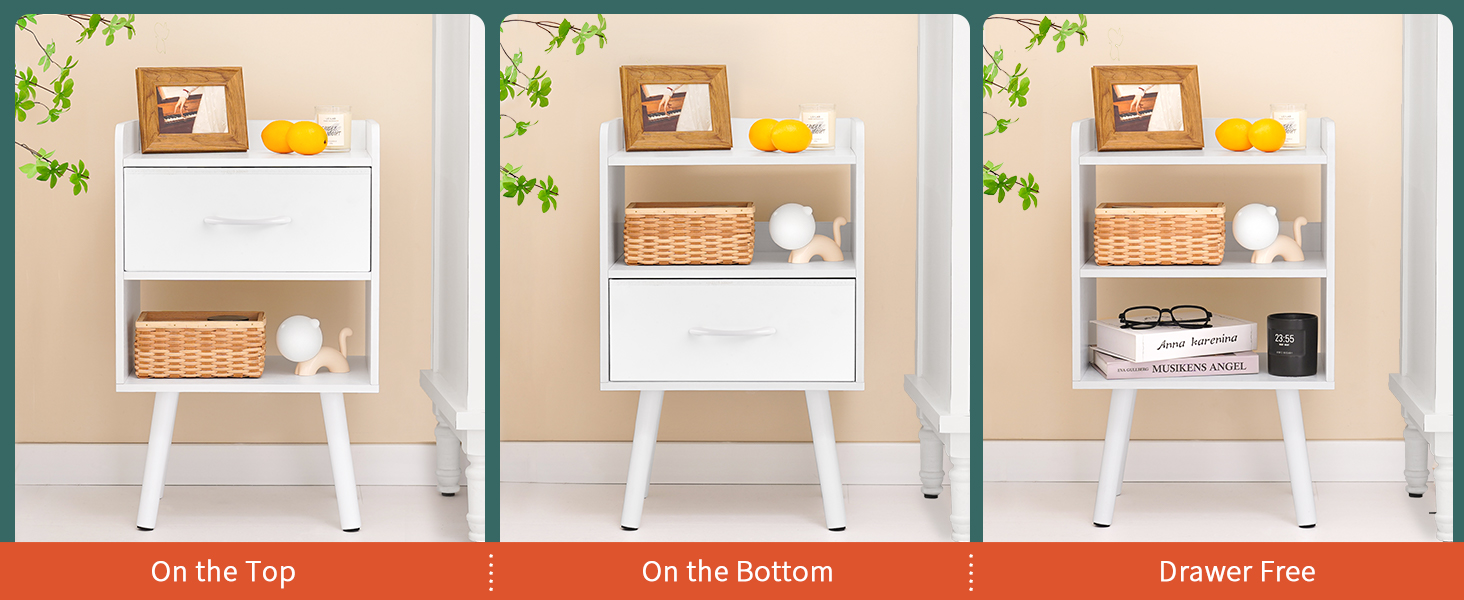 mid century modern nightstand