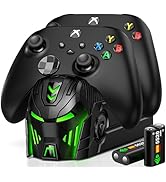 DINOSTRIKE Xbox Charger Battery Pack with 2x5520mWh Rechargeable Battery for Xbox Series X/S/One/...