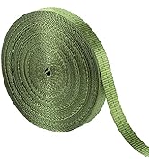 Biubee 108 Feet Green Tree Tie Strap 1 Inch Wide Tree Support Straps - Green Staking and Guying M...