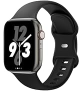 Sport Band Compatible with Apple Watch 38mm 40mm 41mm 42mm 44mm 45mm 46mm 49mm, Replacement Soft ...