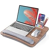 LORYERGO Lap Desk, Lap Desk for Laptop, Fits up to 15.6", Lap Stand for Bed &amp; Couch, Laptop Lap D...