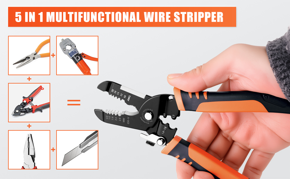 5 IN 1 Multifunctional Wire Strippers