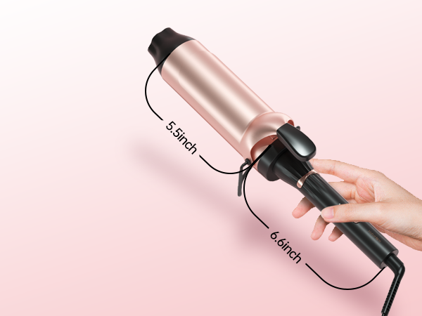 The easy-grip size was researched to make creating small, tight curls both simple and comfortable.