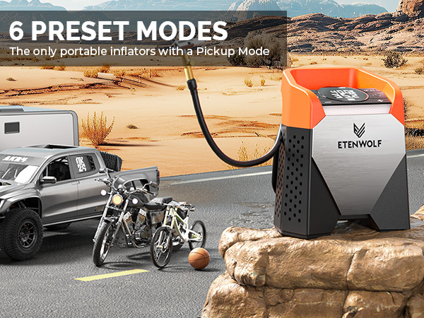 S5 Tire Inflator Portable Air Compressor