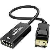 MT-VIKI 4K@60Hz DP to HDMI Adapter, Displayport 1.2 to HDMI 2.0 Adapter 2K@120Hz, DP Source to HD...