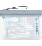 Clear Pencil Pouch, Bigger Pencil Case with Double Pockets, A5 Pencil Case Pouch with Zipper, Dur...