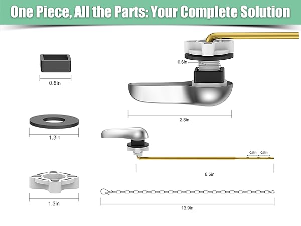 Toilet Flush Handle Replacement Kit