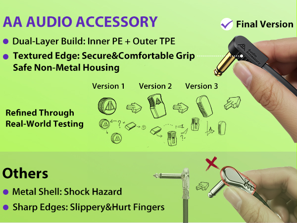 Textured Edge for Secure&amp;amp;Comfortable Grip