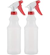 DilaBee Plastic Spray Bottles, Empty Spray Bottles for Cleaning Solutions Leak Proof Mist Stream ...