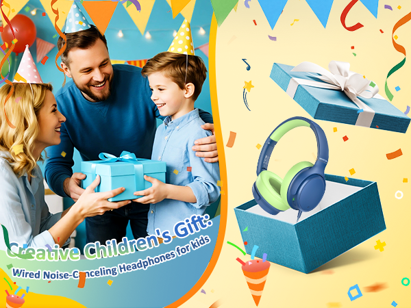 wired kids headphones USB C