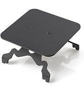 YEWTUTIS Multi-Functional Metal Stand for Desktop Black Sand Effect Speaker Desktop Speaker Mount...
