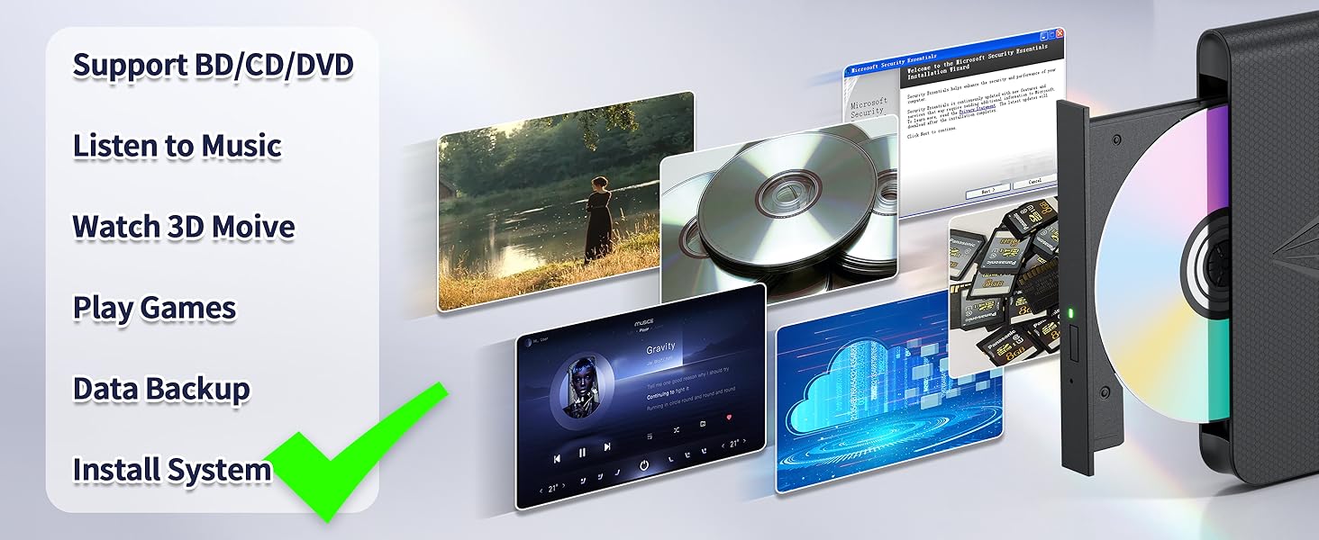 external blueray/dvd drive for pc
