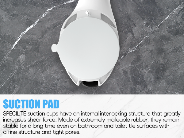 SPECILITE suction cups have an internal interlocking structure that greatly increases shear force.