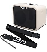 JOYO Small Bass Amp with Bass Guitar Strap 10W Bass Practice Amp Portable Battery Powered Bass Am...