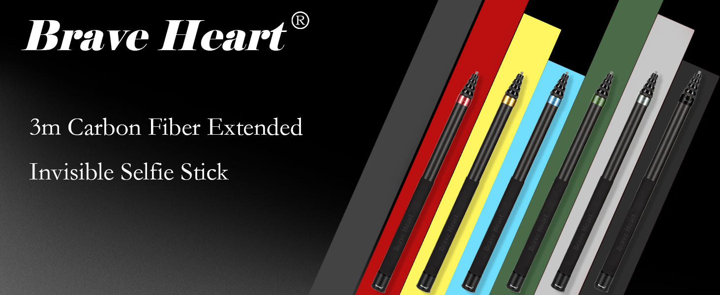 Carbon Fiber Invisible Selfie Stick