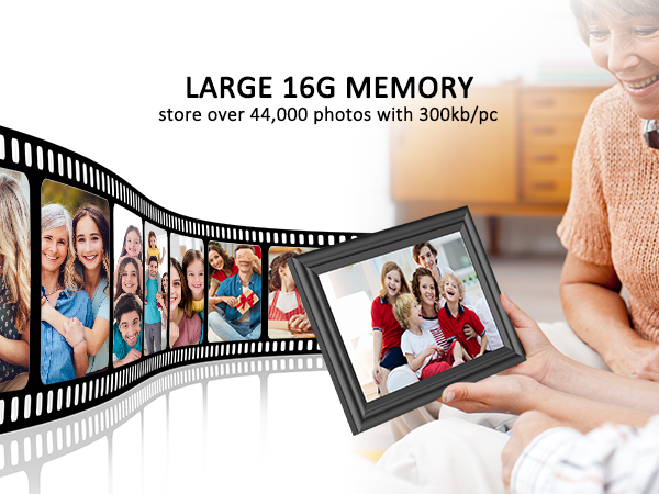 With the digital frame, everyday is family day.