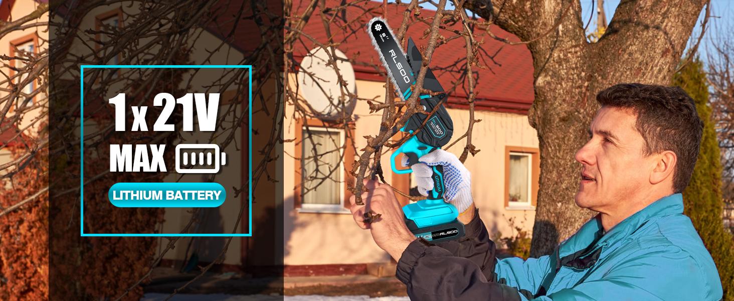 One battery mini chainsaw cordless