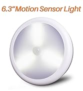 STAR-SPANGLED 6.3” Motion Sensor Ceiling Light Indoor 3 AA or D-Cell Battery Operated for Hallway...