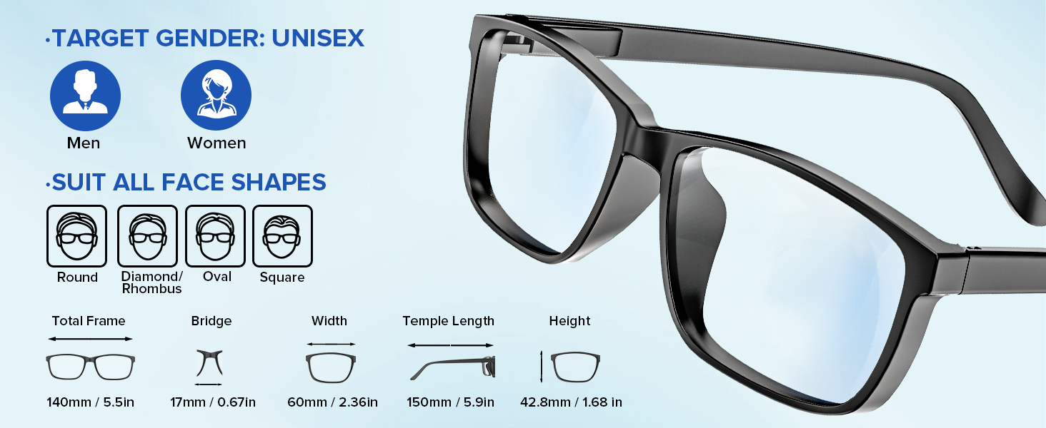 Blue light blocking glasses