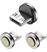 Aripps 9Pin Micro USB Magnetic Adapter(3 Pack), Magnetic Fast Charging Cable Tips for Android Dev...