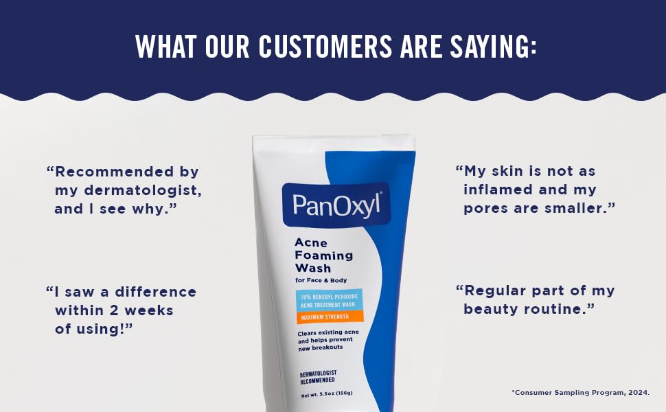 panoxyl, acne foaming wash, what our customers are saying