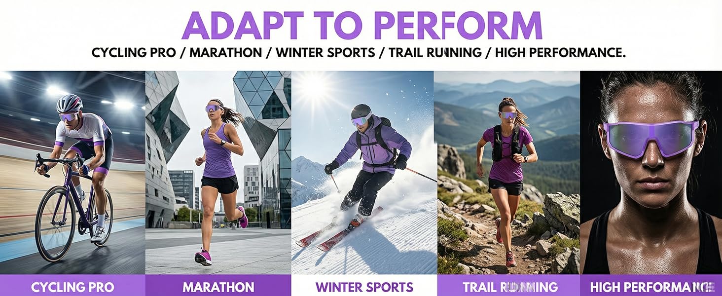 DEPHILA Polarized Sports Sunglasses for Men Women