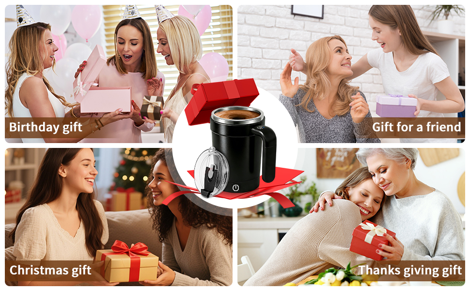 automatic stirring coffee mug