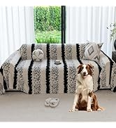 Yajue Sherpa Fleece Couch Cover for 2 Cushion Sofa, Black, 71