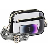 MOVOYEE Clear Bag for Stadium Events Approved Concerts Outdoors See Through Sports Fan Handbags &amp;...