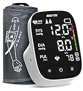 BESTEK Blood Pressure Monitor, Automatic Arm Blood Pressure Monitors for Home Use, Digital Large ...