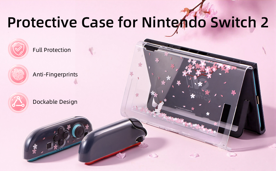 BRHE Cute Travel Carrying Case for Nintendo Switch 2 (2025) Accessories Kit with Protective Cover