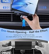 xuenair z fold 7 car mount simply press the bottom button to open and close the clamp