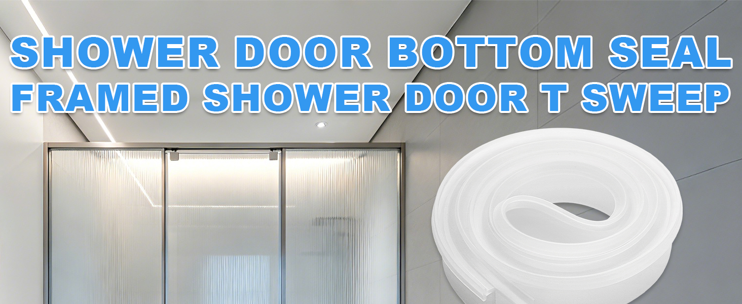 Shower Door T Drip Sweep Angled Framed Sweep 36&amp;#34; Long