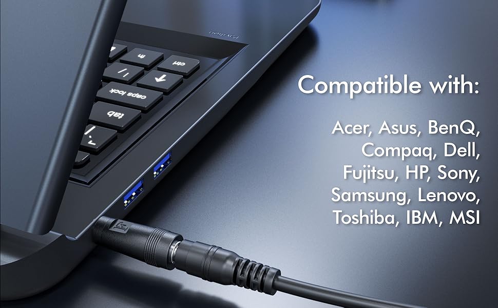 laptop adapter kit 19pcs adapters PD to DC cable USB-C to DC