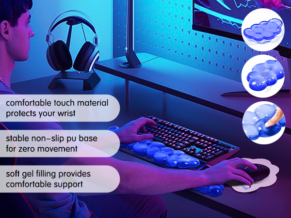 cloud keyboard wrist rest