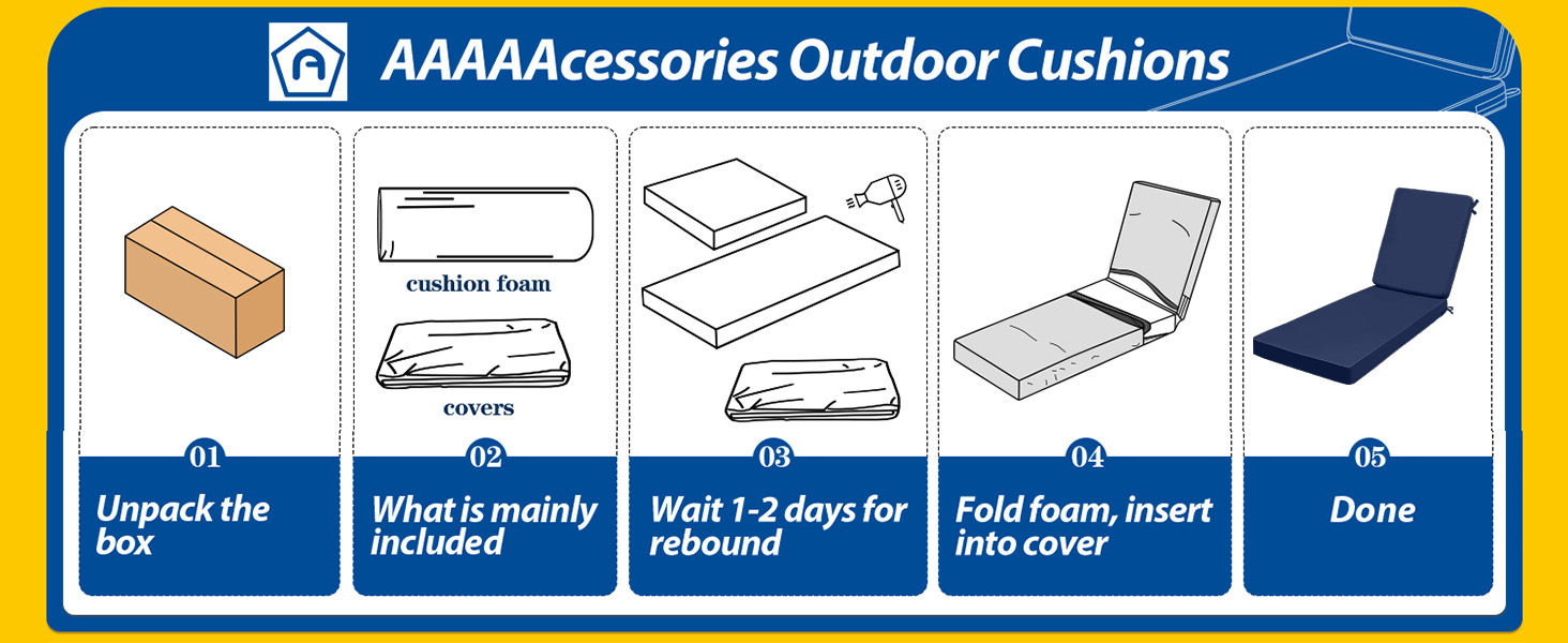 Cushion assembly instructions