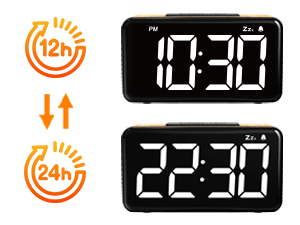 12 Hrs / 24 Hrs switchable