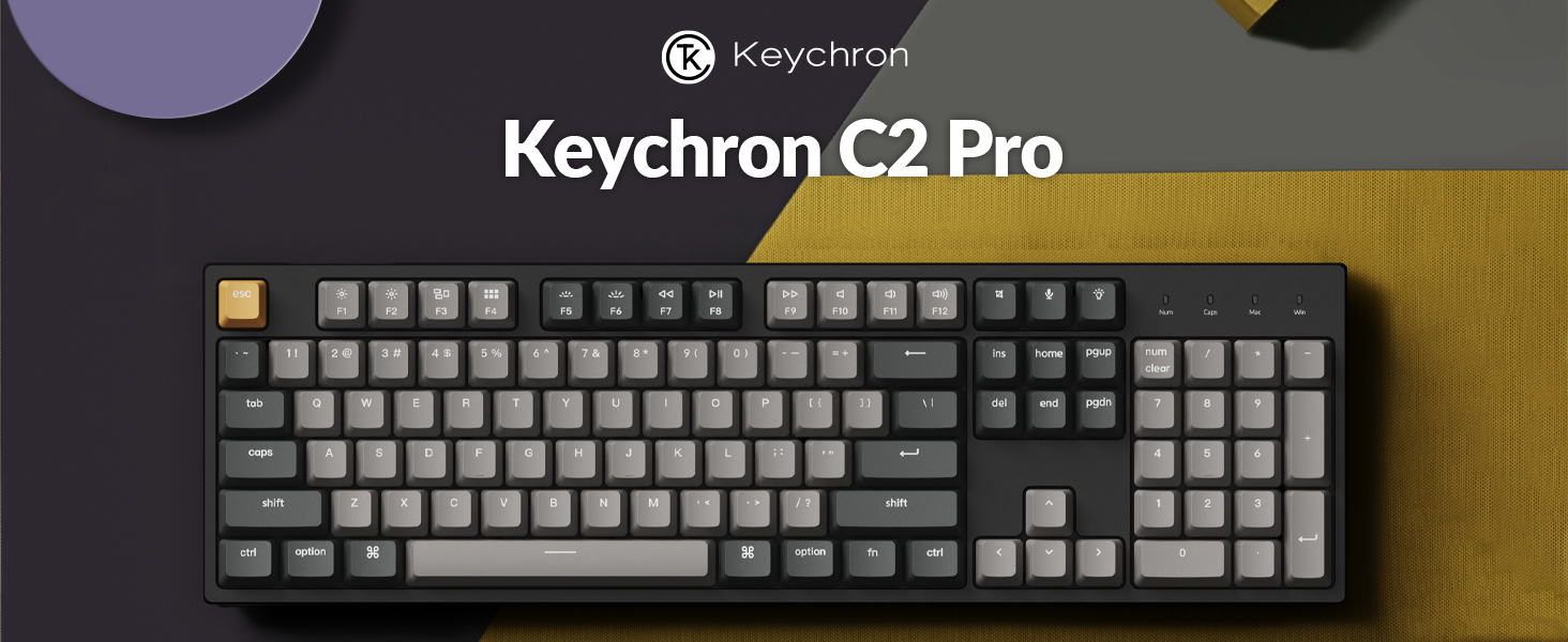 Keychron C2 Pro QMK/VIA Wired Mechanical Keyboard